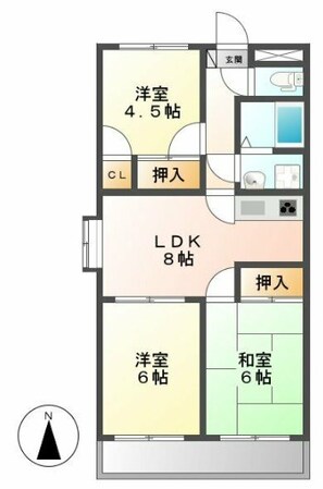 阿倉川駅 徒歩17分 6階の物件間取画像